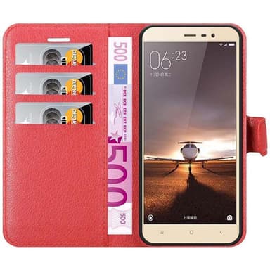 Xiaomi RedMi PRO Plånboksfodral Skal (Röd)