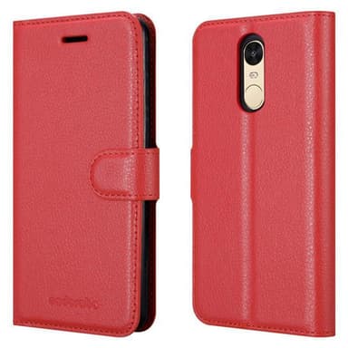 Xiaomi RedMi PRO Plånboksfodral Skal (Röd)