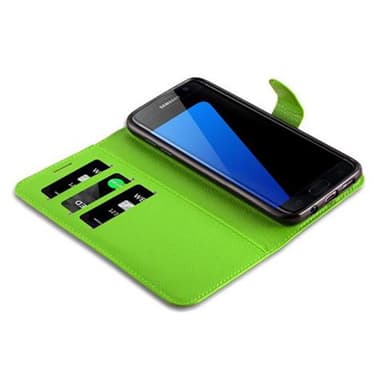 Samsung Galaxy S7 EDGE Plånboksfodral Skal (Grön)