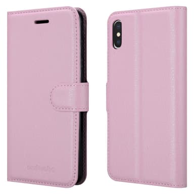 iPhone X / XS Plånboksfodral Skal (Rosa)