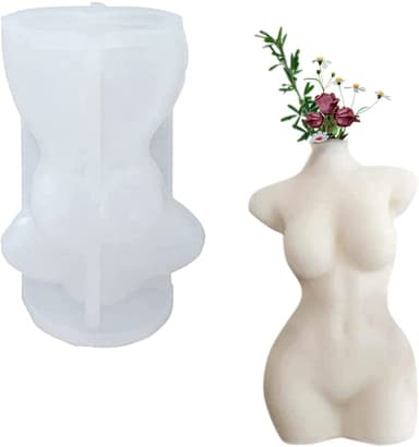 Silikonform / Ljusform 3D Kvinnokropp 10 cm