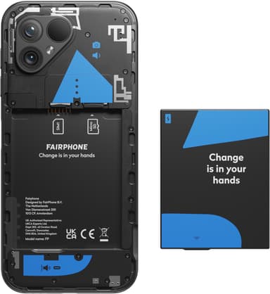 Fairphone 5 5G smartphone 6/128GB (mattsvart)