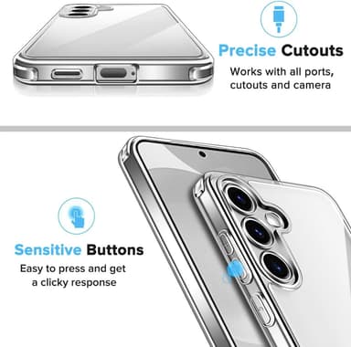 Samsung Galaxy S24 Skal Fodral Case (Genomskinlig)