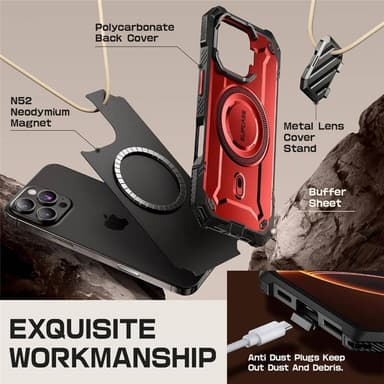 SUPCASE UB Mag XT fodral iPhone 16 Pro Max - Ruddy
