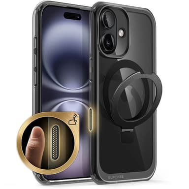 SUPCASE UB Mag Stand skal iPhone 16 - Svart