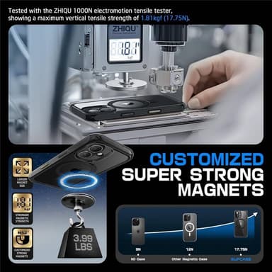 SUPCASE UB Mag Stand skal iPhone 16 - Svart