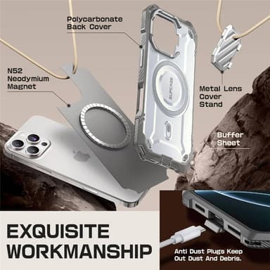 SUPCASE UB Mag XT fodral iPhone 16 Pro - White