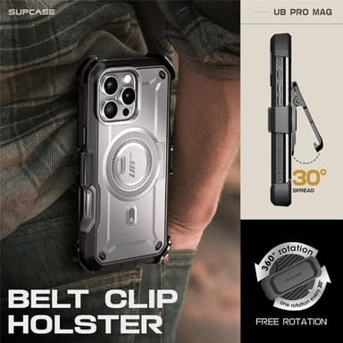 SUPCASE UB Pro Mag fodral iPhone 16 Pro - TiGray
