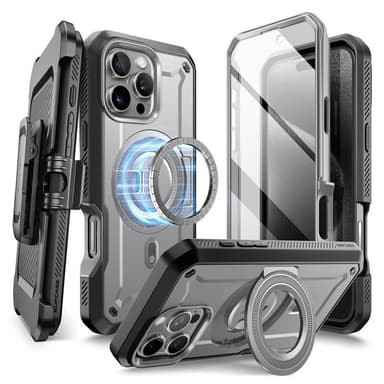 SUPCASE UB Pro Mag fodral iPhone 16 Pro - TiGray