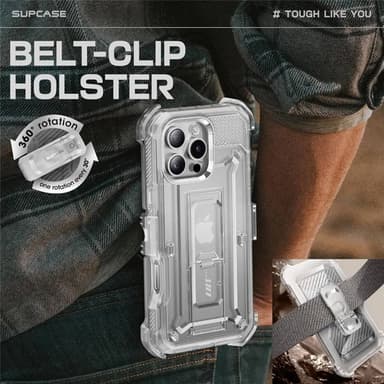 SUPCASE UB Pro skal iPhone 16 Pro - Clear