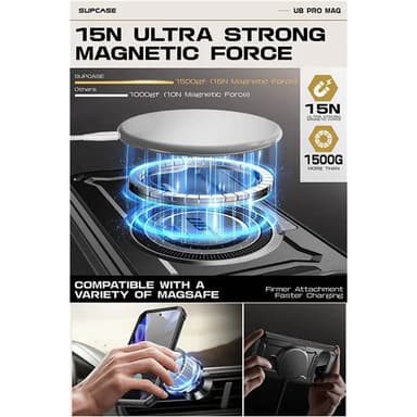 SUPCASE UB Pro Mag fodral Google Pixel 9 Pro - Svart