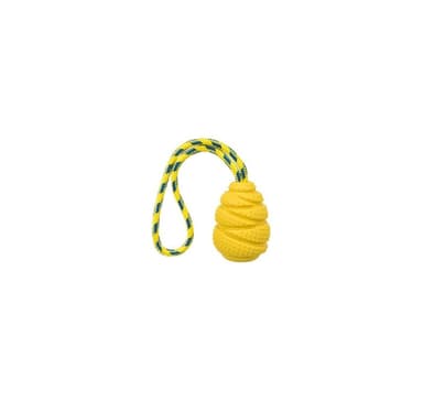 Leksak för hundar Sporttröja på ett rep, naturgummi, 9 cm/30 cm slumpmässig färg
