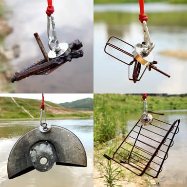 Neodymmagnet/fiskemagnet 240 kg med rep och handskar