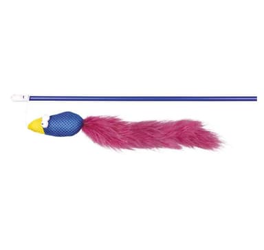 Leksak för katter som leker spö med fågel och fjädrar, 50 cm