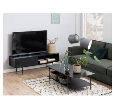 TV-bord ANGUS 140x40xH44cm, svart