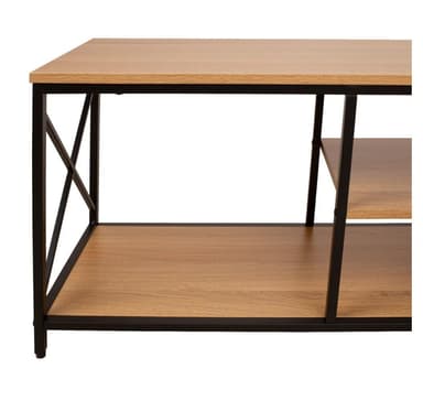 TV-bord STUDY 140x40xH46,5cm, ek/svart