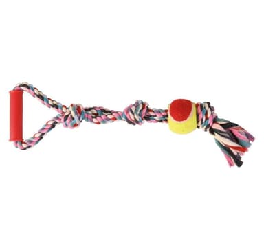 Leksak för hundar -tennisboll på rep, drager, ø 6 × 50 cm