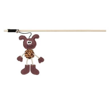 Leksak för katter Lekspö med hund, 40 cm