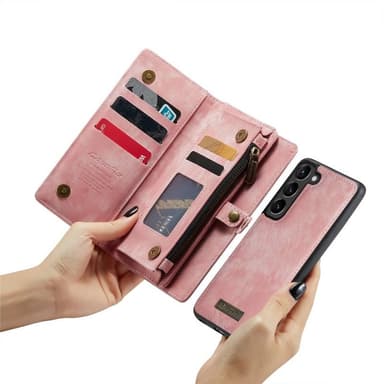 CaseMe mobilfodral 008 8-kort Samsung Galaxy S24 - Rosa
