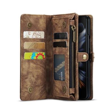 CaseMe mobilfodral 008 5-kort Samsung Galaxy Z Fold 4 - Brun