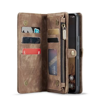 CaseMe mobilfodral 008 8-kort Google Pixel 9 - Brun