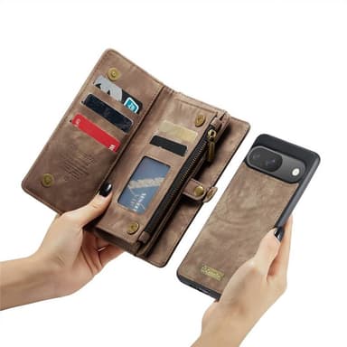 CaseMe mobilfodral 008 8-kort Google Pixel 9 - Brun