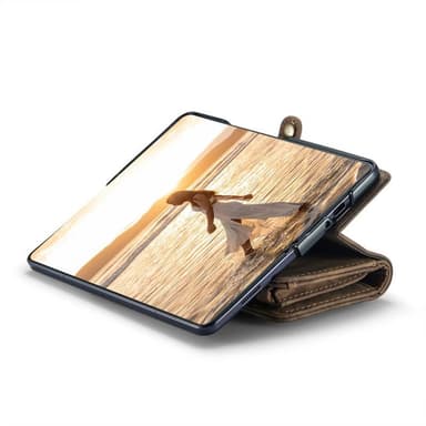 CaseMe mobilfodral 008 5-kort Samsung Galaxy Z Fold 6 - Brun