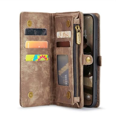 CaseMe mobilfodral 008 8-kort iPhone 16 Pro Max - Brun