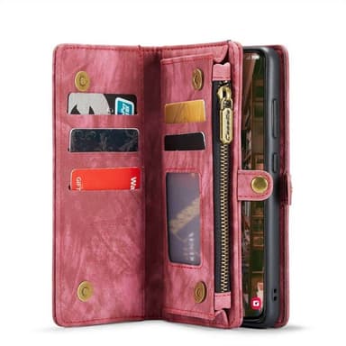 CaseMe mobilfodral 008 8-kort Samsung Galaxy S24 Plus - Röd