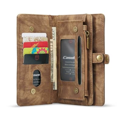 CaseMe mobilfodral 008 8-kort iPhone 15 Pro Max - Brun