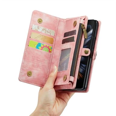 CaseMe mobilfodral 008 5-kort Samsung Galaxy Z Fold 5 - Rosa