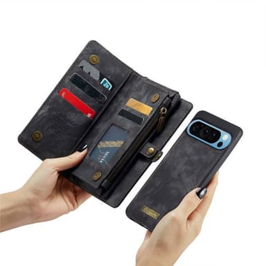 CaseMe mobilfodral 008 8-kort Google Pixel 9 Pro XL - Svart/grå