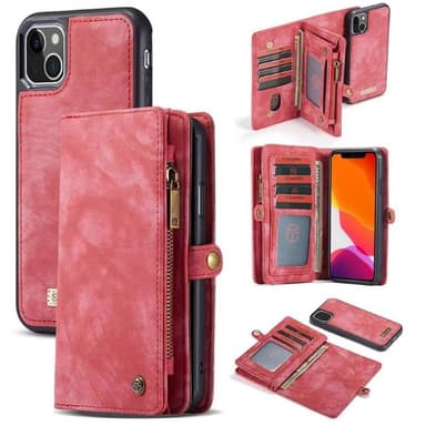 CaseMe mobilfodral 008 8-kort iPhone 15 Plus - Röd