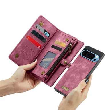 CaseMe mobilfodral 008 8-kort Google Pixel 9 Pro - Röd