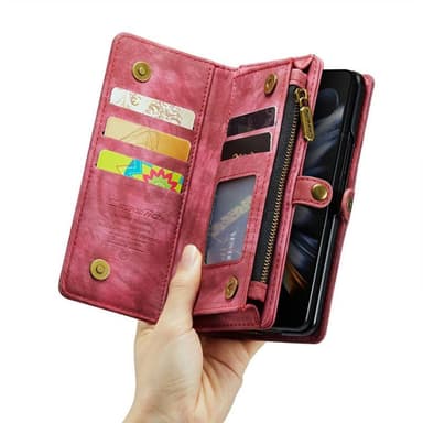 CaseMe mobilfodral 008 5-kort Samsung Galaxy Z Fold 4 - Röd