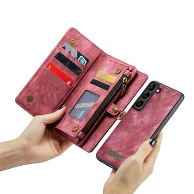 CaseMe mobilfodral 008 8-kort Samsung Galaxy S23 FE - Röd