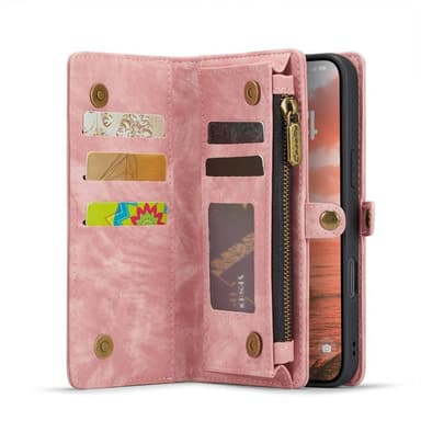 CaseMe mobilfodral 008 8-kort iPhone 16 - Rosa
