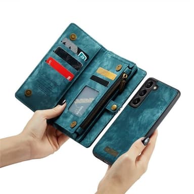 CaseMe mobilfodral 008 8-kort Samsung Galaxy S23 FE - Blå