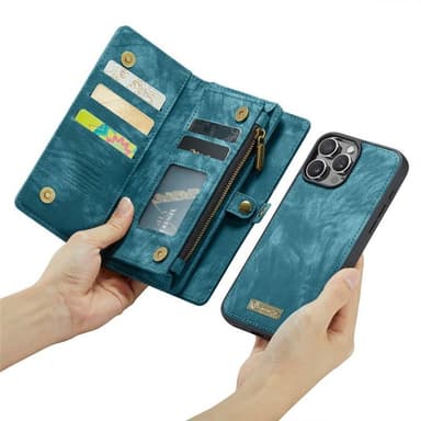 CaseMe mobilfodral 008 8-kort iPhone 16 Pro Max - Blå