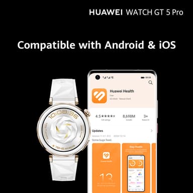 Huawei Watch GT 5 Pro sportklocka 42 mm (keramik)