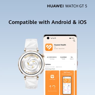 Huawei Watch GT 5 sportklocka 46 mm(svart)+ FreeBuds 5i presentförpackning