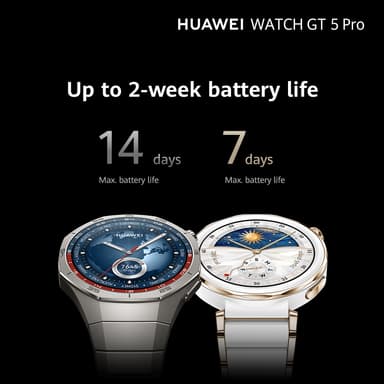 Huawei Watch GT 5 Pro sportklocka 46 mm+FreeBuds 5i presentask (titan)