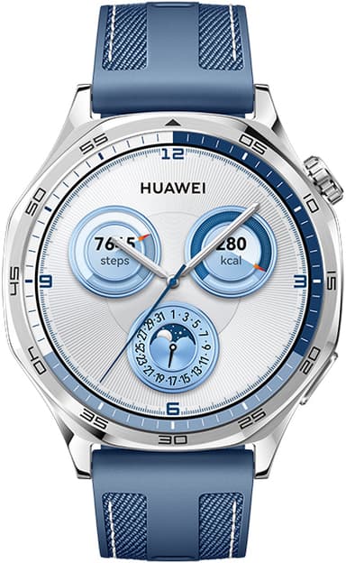Huawei Watch GT 5 sportklocka 46 mm (blå) + FreeBuds 5i presentförpackning (blå)