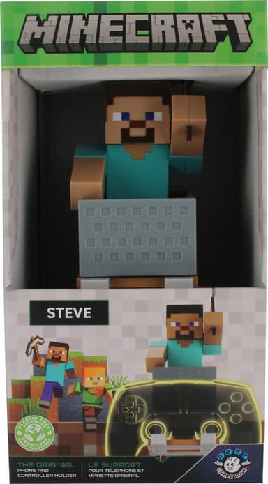 Cable Guys Minecraft smartphone/kontroller hållare figur (Steve)