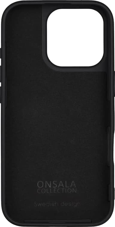 Onsala iPhone 16 Pro silicone fodral (svart)