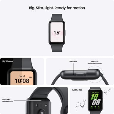Samsung Galaxy Fit3 aktivitetsarmband (mörkgrå)