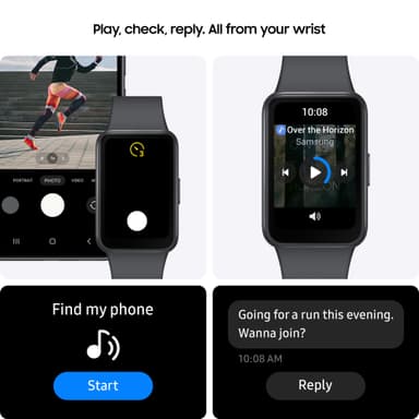 Samsung Galaxy Fit3 aktivitetsarmband (mörkgrå)