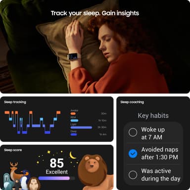 Samsung Galaxy Fit3 aktivitetsarmband (mörkgrå)