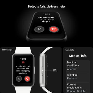 Samsung Galaxy Fit3 aktivitetsarmband (silver)
