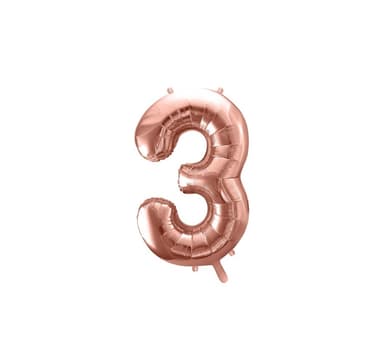 Nummer ""3"" Rose Gold